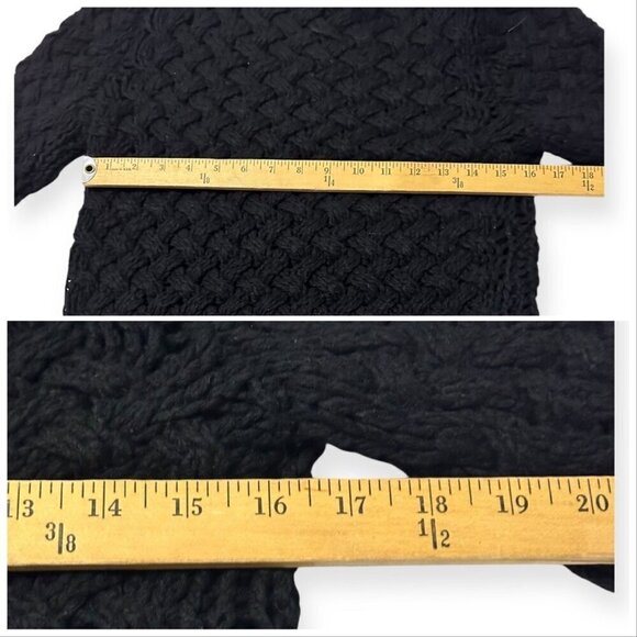 Prada Black Chunky Cardigan Jacket, Front‎ Zip, Size 46 italy - Picture 12 of 14